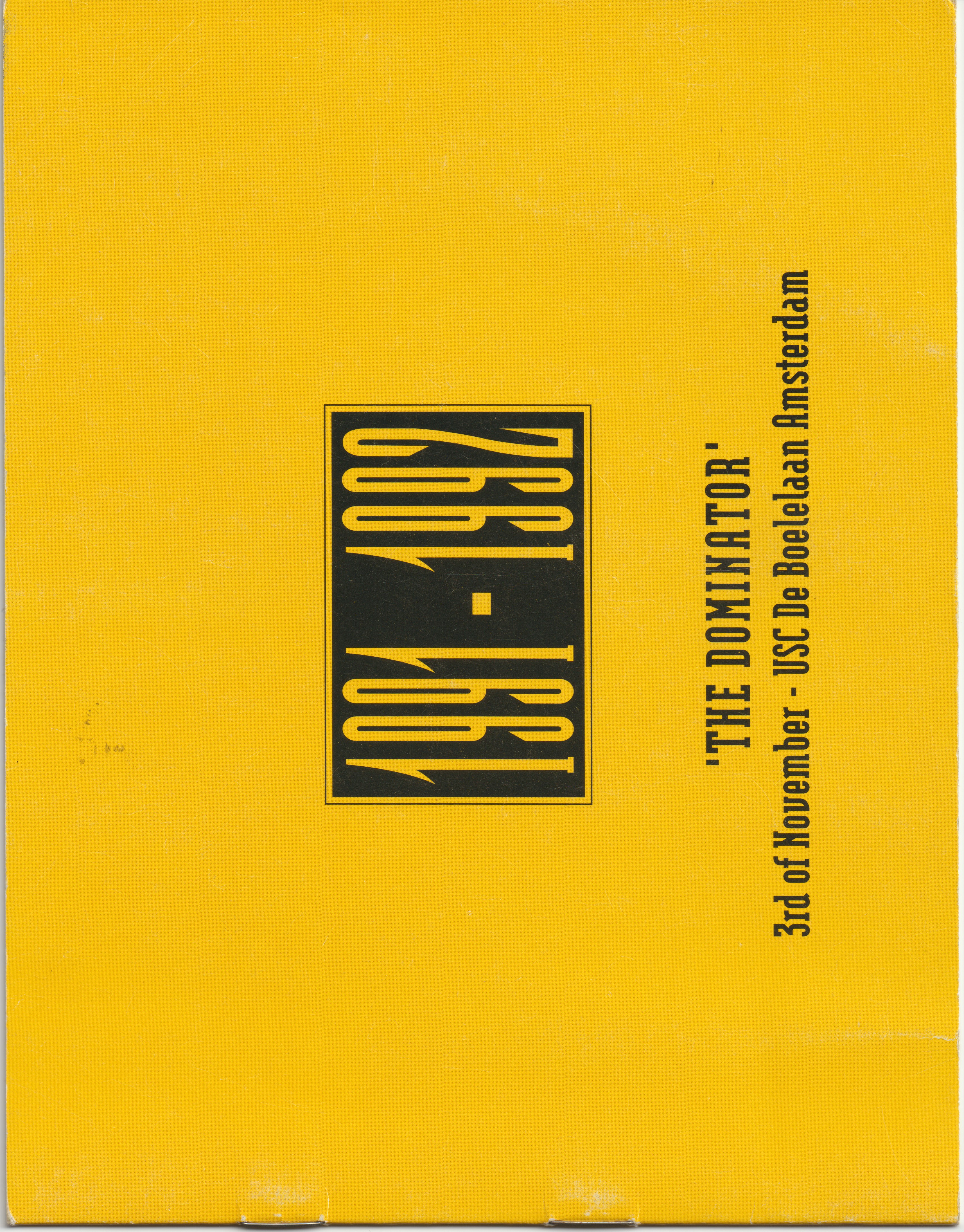 1991-1992 ·  The Dominator (03-Nov-2001)