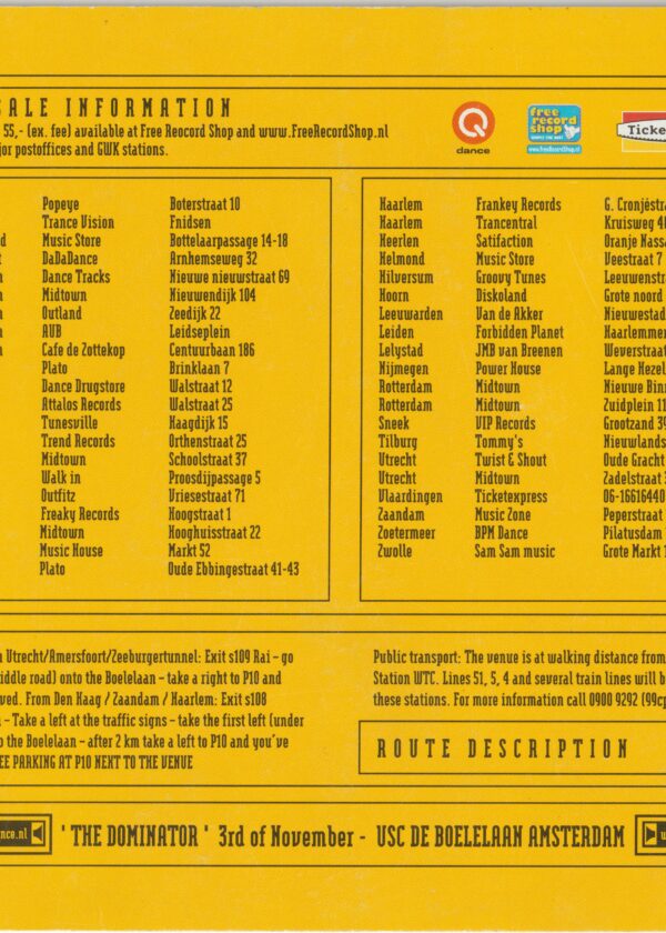 ’91-’92 – The Dominator 03-11-2001 – Back