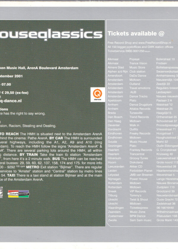 Houseqlassics (15-Sep-2001) – 4