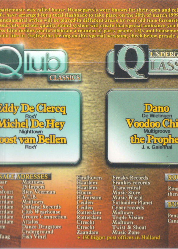 Houseqlassics (20-Mar-1999) – 2