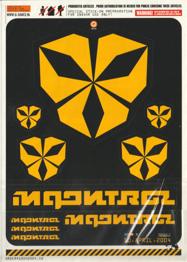 In Qontrol – 10 Apr 2004 – Sticker Flyer Front