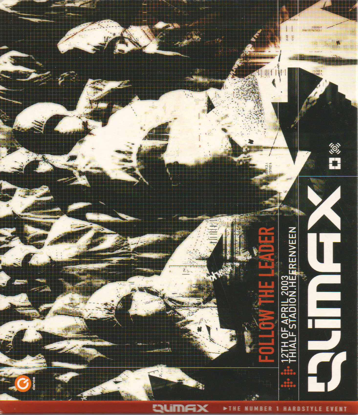 Qlimax 12-Apr-2003 – Promo cd Flyer Front