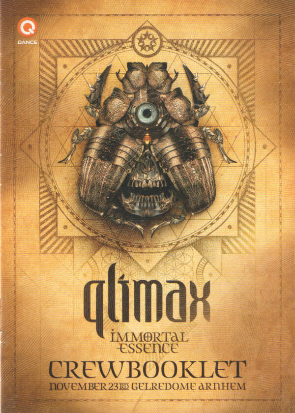 Qlimax – (23-Nov-2013) – Crewbooklet Front