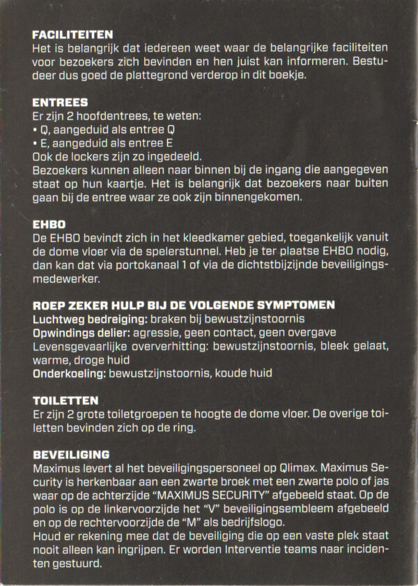 Qlimax 2012 – Fate or Fortune (24-Nov-2012) – Crew Booklet 5