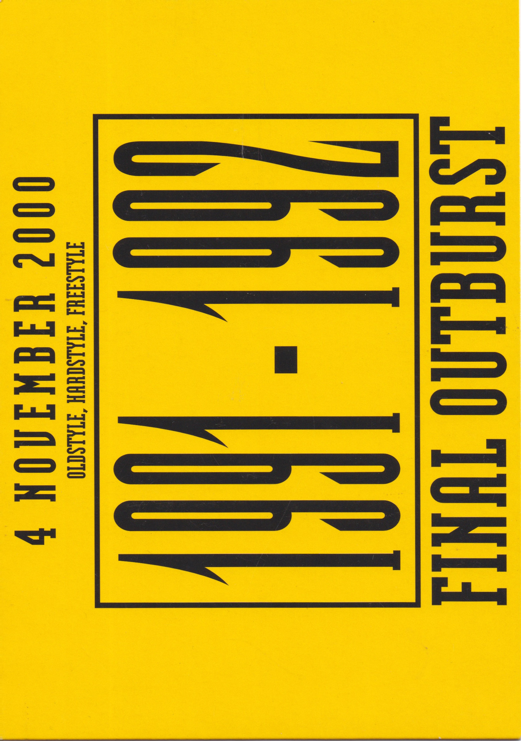 1991-1992 · The Final Outburst (4 Nov 2000)
