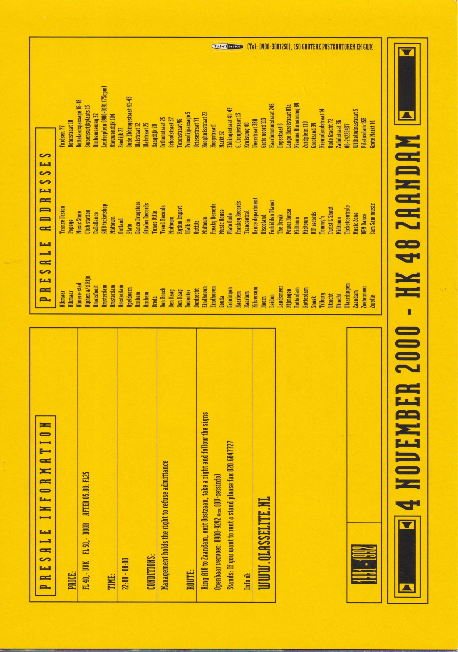 1991-1992 · The Final Outburst (4 Nov 2000) – 2